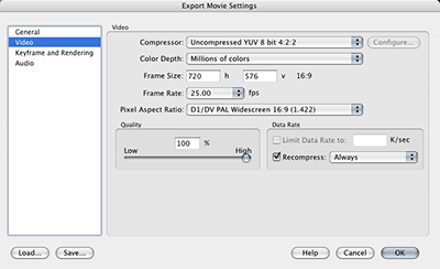 Premiere Export Settings