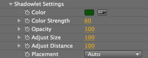 Shadowlet Settings