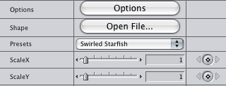 3D Storke Open and Preset user interface