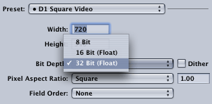 Motion Float settings